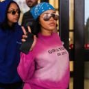 Angela Simmons &#8211; Wears pink sweats and sneakers at LAX