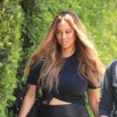 Tyra Banks &#8211; In black leggings arrives at the Day of Indulgence party in Brentwood