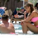 Georgia Steel – in a bikini at the pool of a hotel in Mallorca - 454 x 323