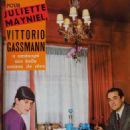 Vittorio Gassman and Juliette Mayniel - Cine Tele Revue Magazine Pictorial [France] (1 April 1965)