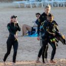 Megan Fox – In a pink bikini while snorkeling on Mexico vacay