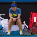 Simona Halep – Practises during the 2020 Australian Open in Melbourne - 454 x 304