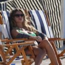 Cristina Marino in Green Bikini on the beach in Miami - 454 x 647