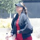 April Love Geary – Spotted while she attend tennis class in Malibu - 454 x 681