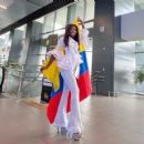 Geraldine Quiroz- Departure from Colombia for Reina Mundial del Banano 2022
