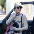 Paris Hilton with her dog in Beverly Hills