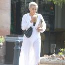Yolanda Hadid – In white dress while out shopping at the Vitamin Barn in Malibu - 454 x 624