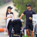 Jennifer Hawkins – Seen with Jake Wall and their two children Frankie and Hendrix in Sydney - 454 x 548