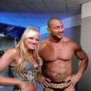 Dave Bautista and Barbie Blank