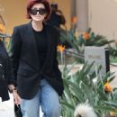 Sharon Osbourne Out and About with her dog in Beverly Hills