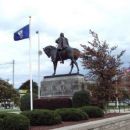Outdoor sculptures in Michigan