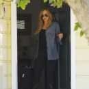 Christine Ouzounian is spotted leaving her home in Santa Monica, California and heading to a meeting in Century City on August 14, 2015 - 446 x 600