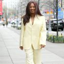 Garcelle Beauvais – In yellow pants and jacket and matching high heels in New York - 454 x 681