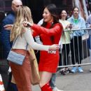 Christine Ko – In a red mini dress at Good Morning America morning show - 454 x 678