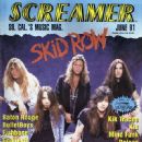 Dave 'The Snake' Sabo, Scotti Hill, Rachel Bolan, Rob Affuso, Sebastian Bach - Screamer Magazine Cover [United States] (June 1991)