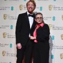 Domhall Gleeson and Carrie Fisher - The EE British Academy Film Awards (2016) - 407 x 612