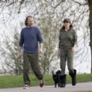 Anna Friel – Spotted with a friend on the Long Walk at Windsor Castle – Windsor - 454 x 327
