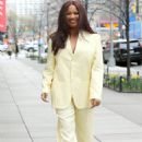 Garcelle Beauvais – In yellow pants and jacket and matching high heels in New York - 454 x 681