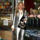 Kate Moss – In a silver suit seen during NYFW in New York