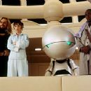 Sam Rockwell as Zaphod Beeblebrox, Zooey Deschanel as Trillian and Mos Def as Ford Prefect. - 342 x 226