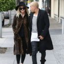 Ashlee Simpson and husband Evan Ross out shopping at OnePiece in West Hollywood, California on January 8, 2015