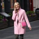 Jenni Falconer – In a pink coat at Smooth radio in London - 454 x 662