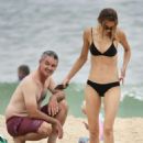 Rebecca Judd in Black Bikini on holiday in Noosa - 454 x 636