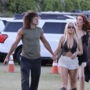 Tana Mongeau – With Adam Dubuc seen at Coachella - 454 x 681