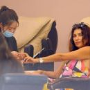 Jodhi Meares – In a summer dress gets her nails done in Rose Bay – Sydney - 454 x 311