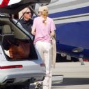 Nicole Kidman – Makes a quick getaway on her private jet in Emerson
