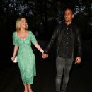 Helen Flanagan – with her fiancé footballer Scott Sinclair Night out in Cheshire - 454 x 556