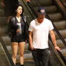 Eiza Gonzalez in Shorts with Josh Duhamel – Out in Hollywood