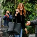Carla Bruni Sarkozy – Recording ‘Vivement Dimanche Prochain’ show at the Gabriel studio in Paris