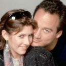 James Belushi and Carrie Fisher