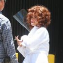 Juliette Lewis – On set for the new Chippendales miniseries in San Pedro - 454 x 681
