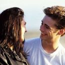 Jennifer Connelly and Jason Priestley filming Roy Orbison Music Video 