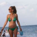 Annemarie Carpendale in Green Bikini at the beach in Miami - 454 x 677
