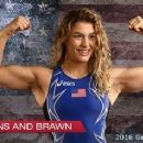 American female sport wrestlers