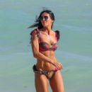Carolina Baldini in bikini on the beach in Miami - 454 x 681