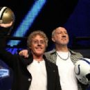 Roger Daltrey and Pete Townshend of The Who perform for members of the media during the Bridgestone Half Time Show Press Conference held at the Fort Lauderdale Convention Center as part of media week for Super Bowl XLIV on February 4, 2010 - 454 x 303