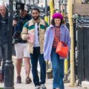 Jessica Brown Findlay – Shooting ‘Flatshare’ with Anthony Welsh in Brighton - 454 x 496
