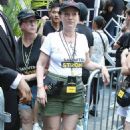 Samantha Mathis  – Seen at ‘Rock the City for a Fair Contract’ rally in New York - 454 x 683