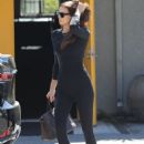 Irina Shayk – In a Yeezy shoes while out in Santa Monica