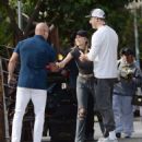Lala Kent – Filming ‘Vanderpump Rules’ at Madre in Los Angeles - 454 x 518
