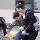 Alex Meraz & Bronson Pelletier Goofing Off Outside McDonalds February 22, 2011 - 389 x 594