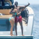 Draya Michele – On a luxury boat in Barbados - 454 x 425