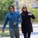 Gwyneth Paltrow – With husband Brad Falchuk out for a walk on Thanksgiving Day