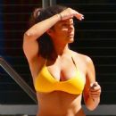 Erika Medina in Yellow Bikini in Las Vegas - 454 x 757