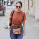 Kara Tointon – In flared denim pants stepping out in London - 454 x 681