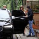 Taylor Swift and Joe Alwyn leaving a restaurant in London